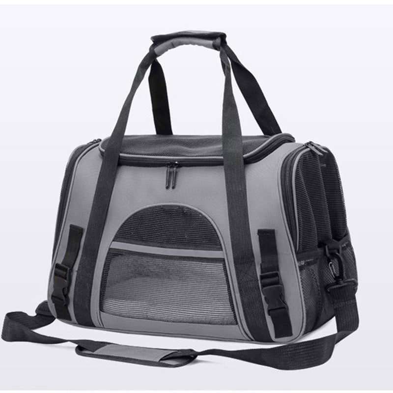 PawBuddy™ Portable Foldable Pet Carrier Bag with Fur Pad