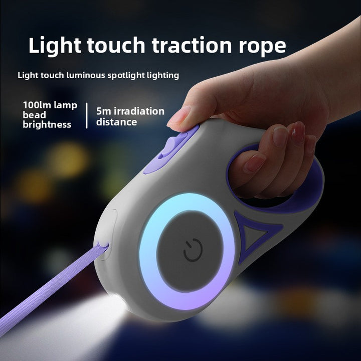 Automatic retractable towing rope
