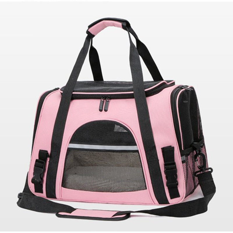 PawBuddy™ Portable Foldable Pet Carrier Bag with Fur Pad
