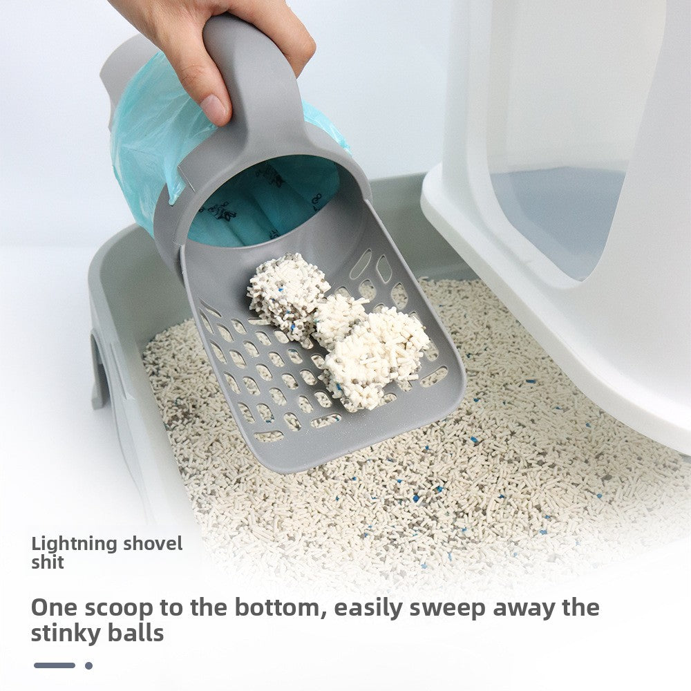 Detachable Cat Litter Scoop with Trash Bags