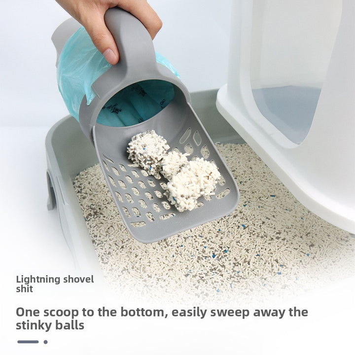 Detachable Cat Litter Scoop with Trash Bags
