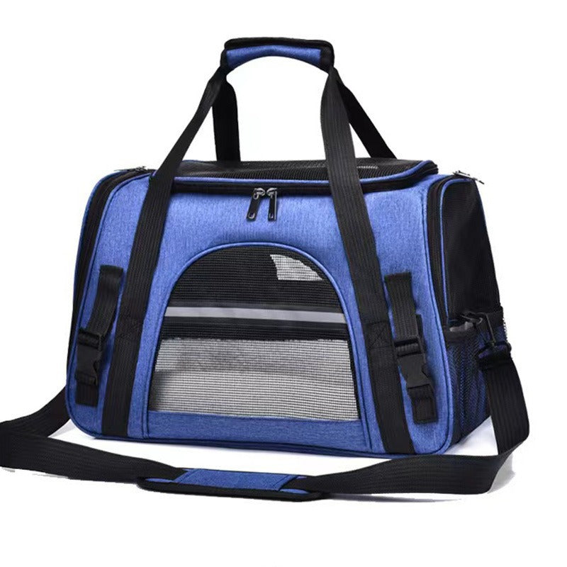 PawBuddy™ Portable Foldable Pet Carrier Bag with Fur Pad