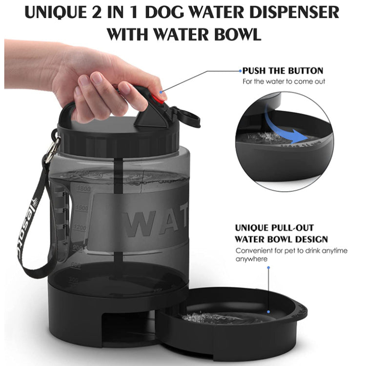 2.2L Dog Kettle Large Capacity Drinking Water Bottle