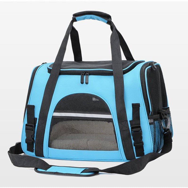 PawBuddy™ Portable Foldable Pet Carrier Bag with Fur Pad