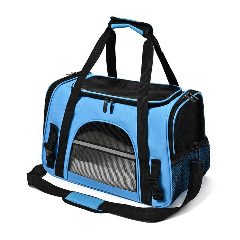 PawBuddy™ Portable Foldable Pet Carrier Bag with Fur Pad