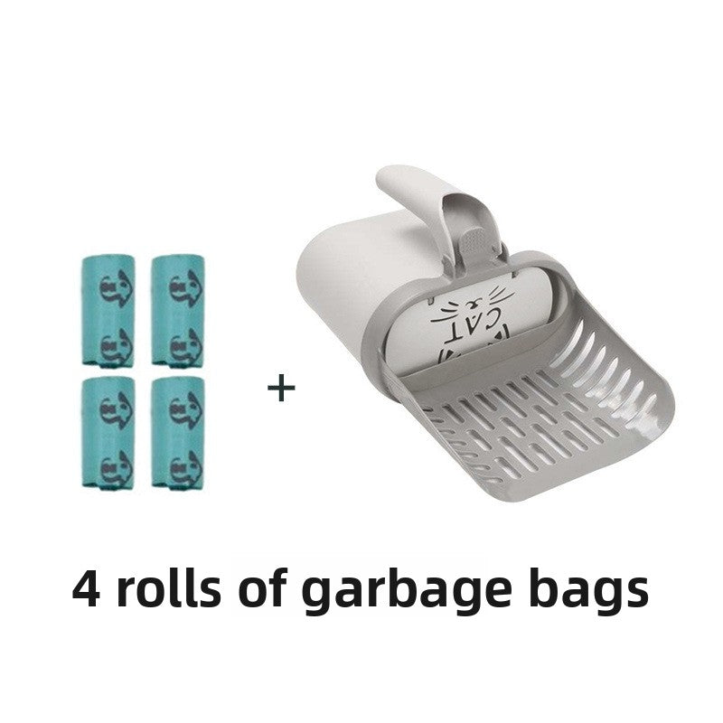 Detachable Cat Litter Scoop with Trash Bags