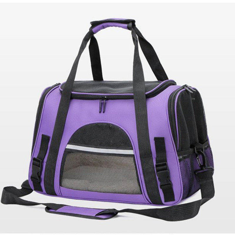 PawBuddy™ Portable Foldable Pet Carrier Bag with Fur Pad
